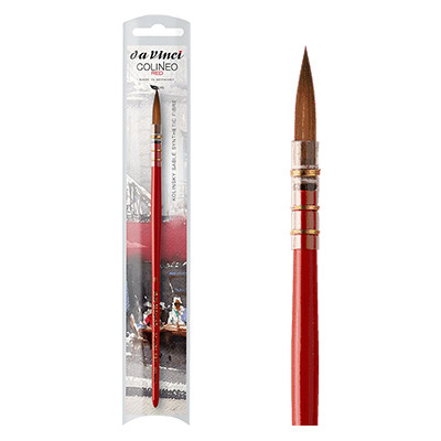 Pędzel Colineo RED nr 0 da Vinci, syntetyczny Kolinsky