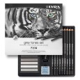 Zestaw rysunkowy Grey Tones Set Lyra, 25 elem.