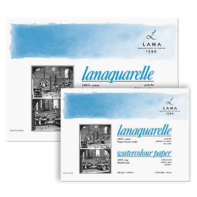 Blok do akwareli Lanaquarelle CP, 300g/m², 20 ark. 26 x 36 cm