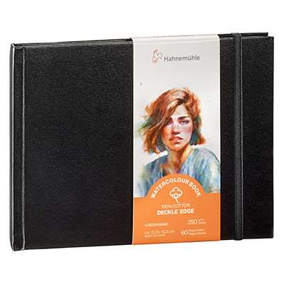 Watercolour Book Deckle Edge Hahnemuhle 15.3 x 10.3 cm