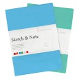 Sketch &amp; Note szkicowniki Hahnemuhle Blue/Green A5, 2 sztuki