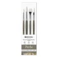 Perla, zestaw pędzli syntetycznych Escoda, 4 sztuki