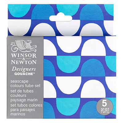 Seascape, zestaw farb Designers Gouache W&amp;N, 5 x 14 ml