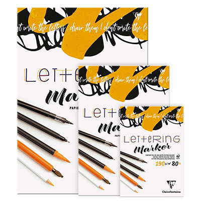 Blok Lettering Marker Clairefontaine 20 ark. A4