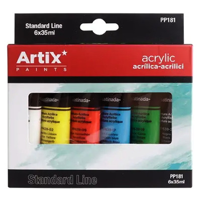 Farby akrylowe Artix, 6 x 35 ml