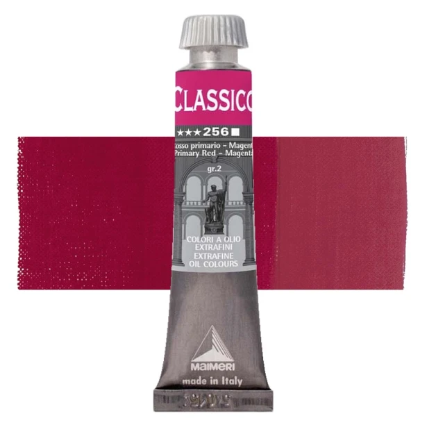 256 Primary Red - Magenta, farba olejna Classico 20 ml