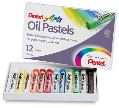 Pastele olejne 12 kolorów Pentel