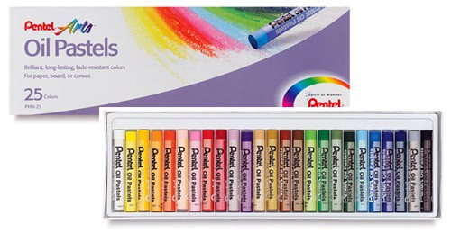 Pastele olejne 25 kolorów Pentel