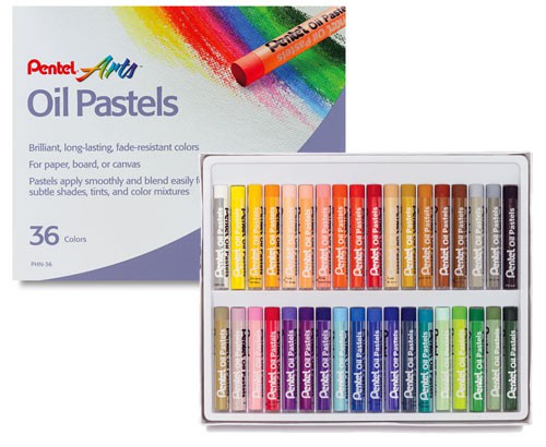 Pastele olejne 36 kolorów Pentel