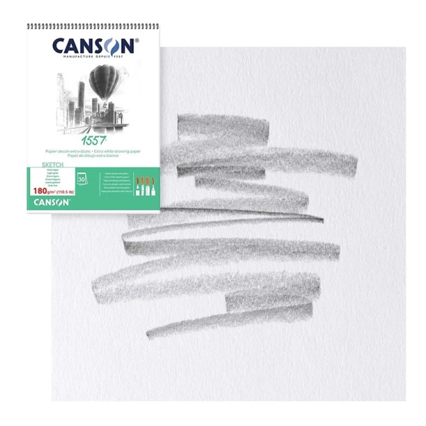 Blok rysunkowy na spirali Canson 1557, 30 kartek A3+