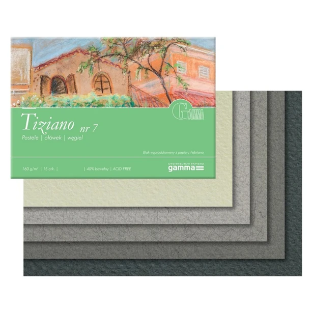 Blok do pasteli Tiziano nr 7, 22,5 x 32,5 cm, 15 ark.
