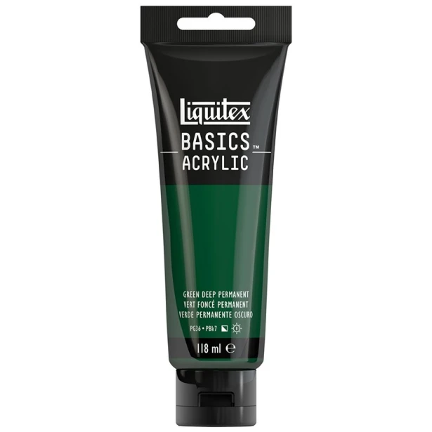 350 Green deep  permanent, farba akrylowa Liquitex 118 ml