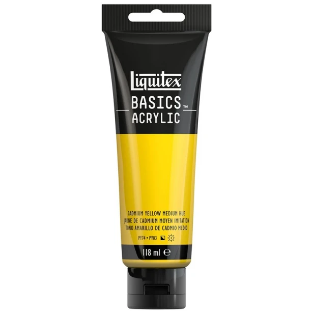 830 Cadmium yellow medium hue, farba akrylowa Liquitex 118 ml