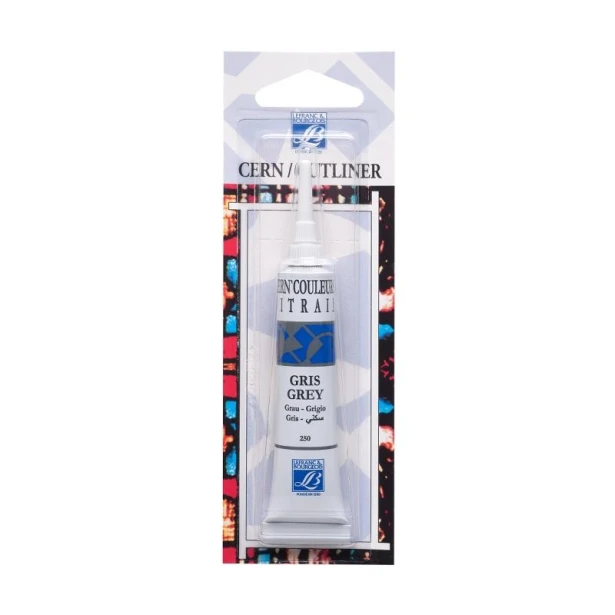 Grey, farba konturowa Lefranc &amp; Bourgeois 20ml