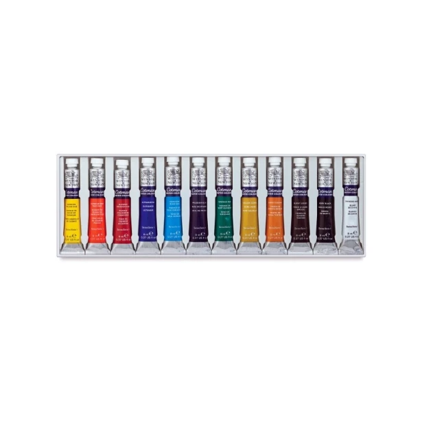 Farby akwarelowe Cotman w tubkach, zestaw 12 x 8ml