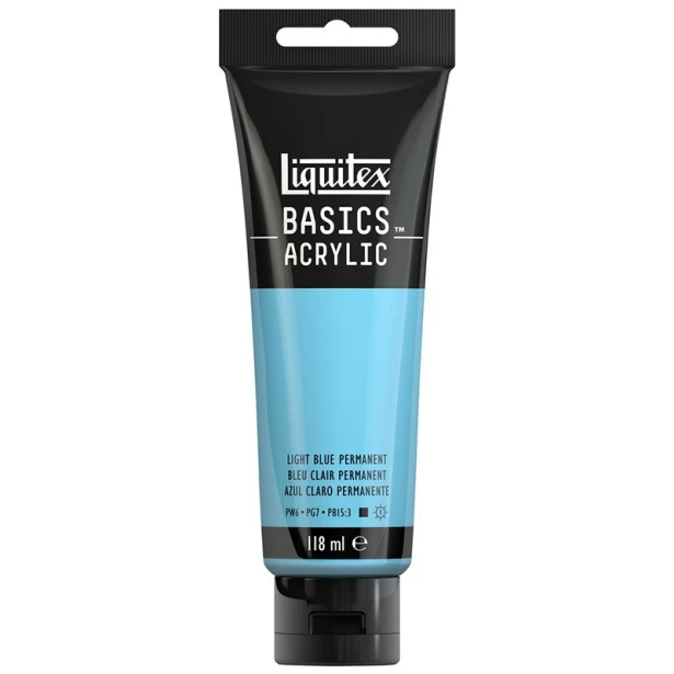 770 Light blue permanent, farba akrylowa Liquitex 118 ml