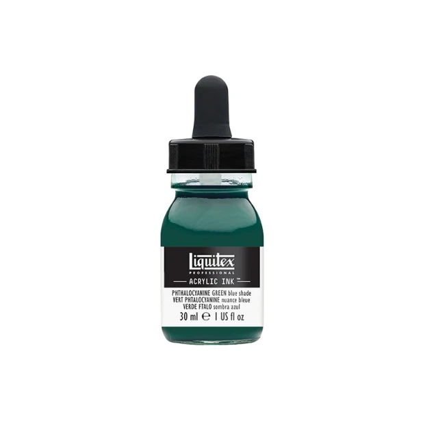 317 Phthalocyanine green BS, tusz akrylowy Liquitex 30ml