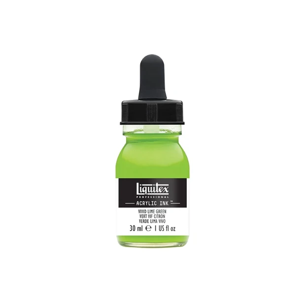 740 Vivid lime green, tusz akrylowy Liquitex 30ml