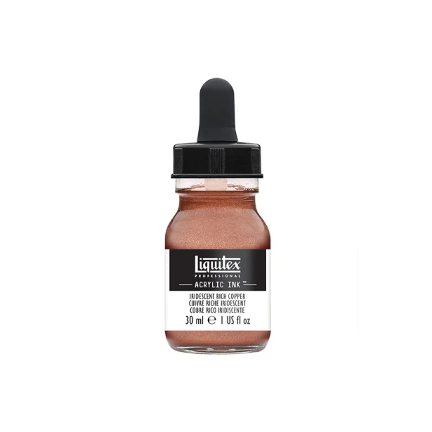 230 Iridiscent rich copper, tusz akrylowy Liquitex 30ml