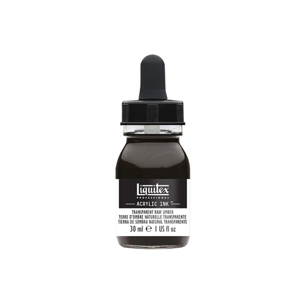 333 Transparent raw umber, tusz akrylowy Liquitex 30ml
