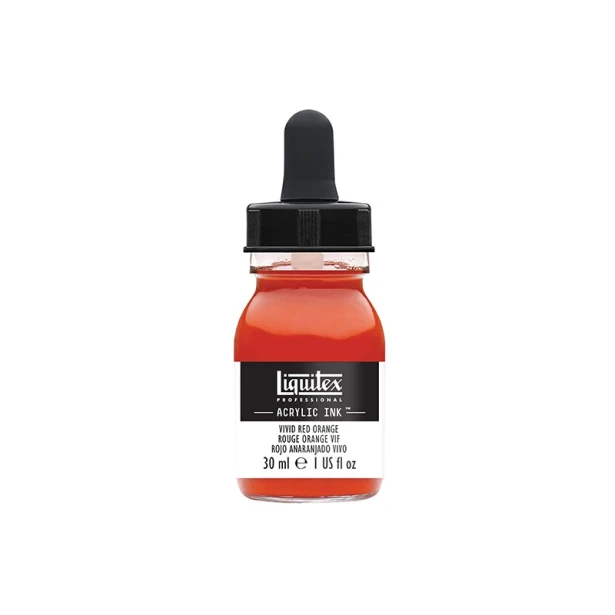 620 Vivid red orange, tusz akrylowy Liquitex 30ml