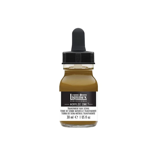 332 Transparent raw sienna, tusz akrylowy Liquitex 30ml