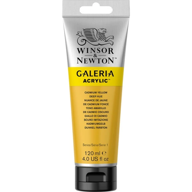 115 Cadmium yellow deep hue, farba akrylowa serii Galeria, tuba