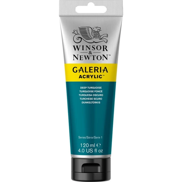 232 Deep turquoise, farba akrylowa serii Galeria, tuba 120ml