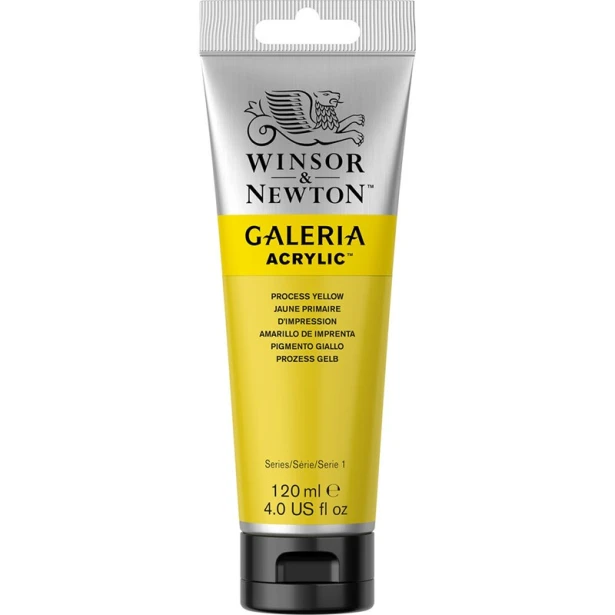 537 Process yellow, farba akrylowa serii Galeria, tuba 120ml