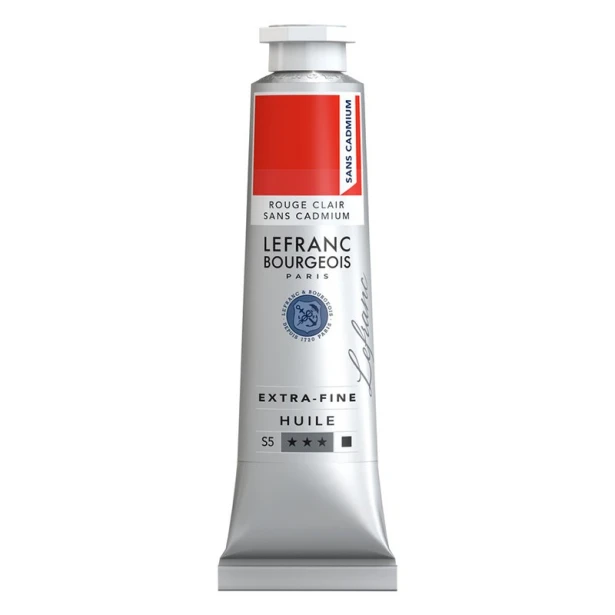 893 Cadmium-free red light, artystyczna farba olejna Lefranc 40 ml