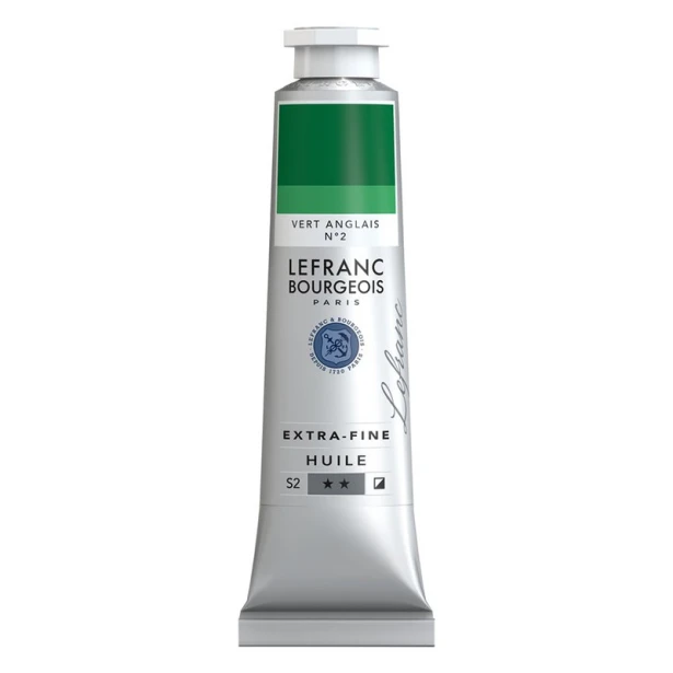 506 Chrome green nr 2, artystyczna farba olejna Lefranc 40 ml
