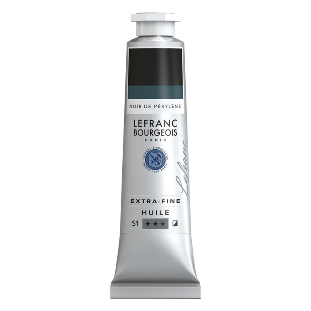 806 Perylene black, artystyczna farba olejna Lefranc 40 ml