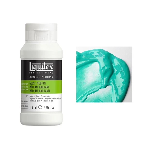 Medium błyszczące i werniks do farb akrylowych, Liquitex 118ml