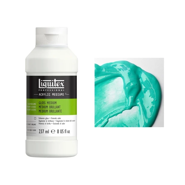 Medium błyszczące i werniks do farb akrylowych, Liquitex 237ml