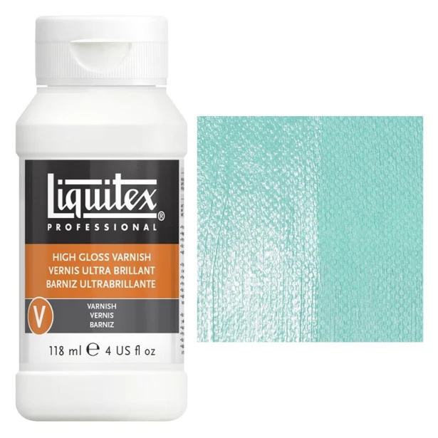 Werniks blyszczący  high gloss do farb akrylowych, Liquitex 118 ml