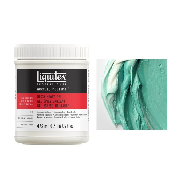 Gloss heavy gel, heavy żel medium błyszczące, Liquitex 473ml