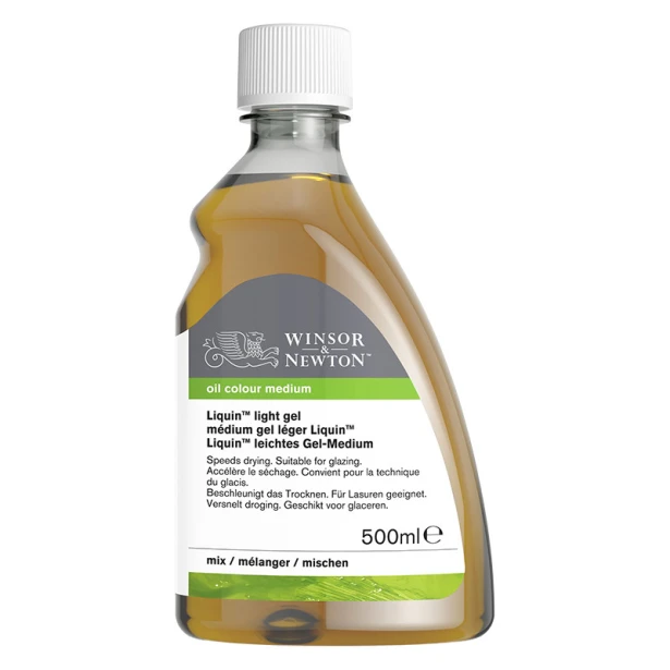 Liquin light gel W&amp;N, medium szybkoschnące do farb olejnych 500 ml