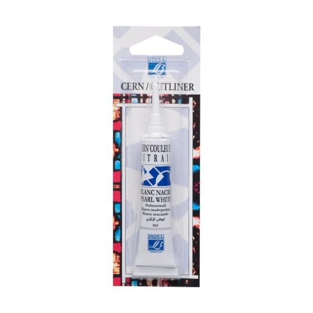 Pearl white, farba konturowa Lefranc &amp; Bourgeois 20ml