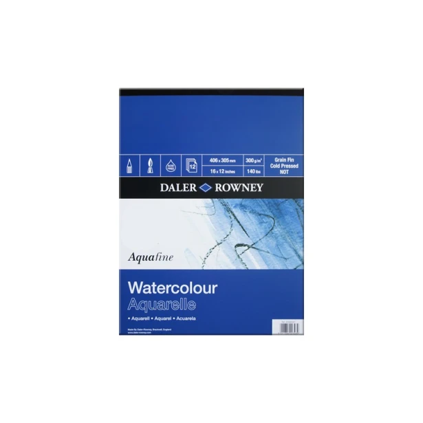 Aquafine, blok akwarelowy Daler Rowney 30,5x40,6cm, 12ark, 300g