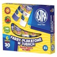 Farby plakatowe Astra, zestaw tub 6 x 30ml