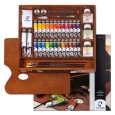 Farby olejne Talens Van Gogh, zestaw 24 x 20ml, kaseta drewniana