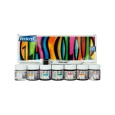 Farby do szkła Fevicryl Glass, Pidilite, 6 x 10ml + akcesoria