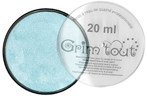 Pearl blue, metaliczna farba do twarzy Grim Tout, 20ml