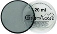 Silver, metaliczna farba do twarzy Grim Tout, 20ml