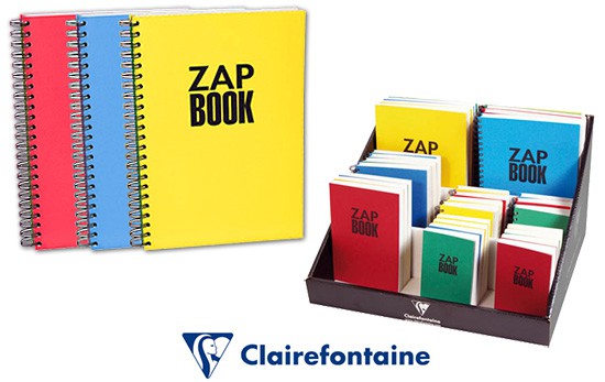 Szkicownik ZAP BOOK na spirali A4, Clairefontaine, 160 ark. 80g