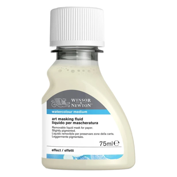 Płyn maskujący żółty do akwareli, Winsor&amp;Newton, 75 ml