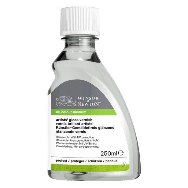 Werniks błyszczący na żywicy ketonowej do f. olejnych, W&amp;N 250 ml