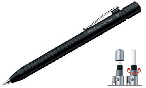 Ołówek automatyczny Faber-Castell GRIP 2011, czarny 0.7mm