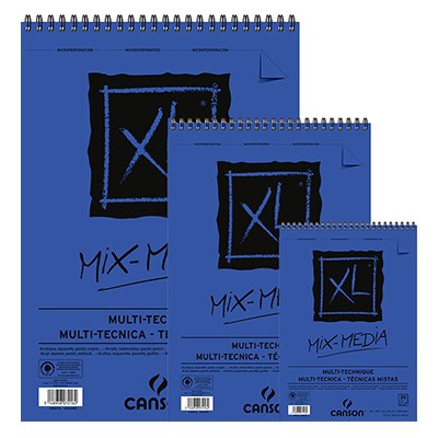 XL Mix Media, blok do akwareli i gwaszy Canson, 30 ark. A4, 300g