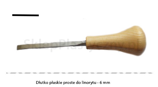 109, dłuto graficzne płaskie, proste, 5,5mm